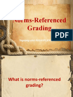 Norms-Referenced Grading: Tagapag-ulat:REGASPI, JERVIN T