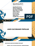 Kulturang Popular - Ikalawang Grup