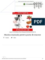 Masina Manuala Pentru Pasta de Macese - StiriAgricole