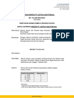 SK Direksi Terkait Komisi & Reward-Dikonversi