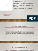 Cédulas de Trabajo y Estado de Producción y Ventas