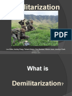 Demilitarization: Leo Bitte, Ashley Pang, Tehani Akana, Noe Mokiao, Nikole Jose, Jocelyn Clark