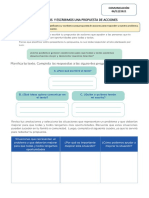 Act. 68 Planificamos y Escribimos Una Propuesta de Acciones