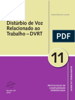 Distúrbio de Voz Relacionado ao Trabalho