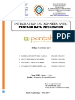 Data Integration Using Pentaho