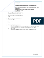 Assignment No.3: Multiple Linux Terminal and Basic Commands