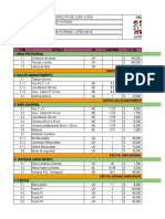 Itemizado Proyecto de Administracion de Recursos en Obra