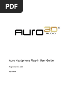 Auro Headphone Plug-In User Guide