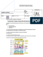 Cuestionario Aparato de La Visión