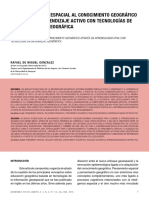 Del Pensamiento Espacial Al Conocimiento Geográfico A Través Del Aprendizaje Activo Con Tecnologías de La Información Geográfica