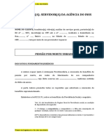 Requerimento Pensão Por Morte Urbano - Companheiro - União Estável - Falecido Desempregado Na Qualidade de Segurado