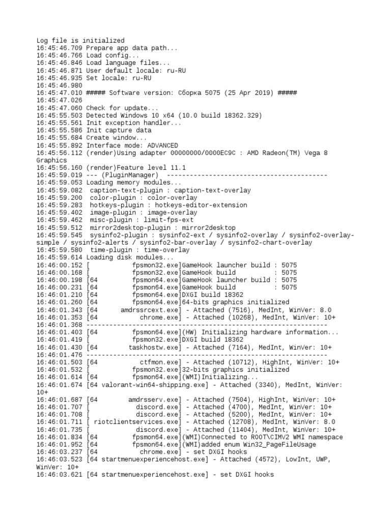 GameHook Launcher Log Initialization | PDF | Graphics Processing Unit ...