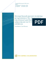 Barlow - Group-Based Parent-Training Programmes For Improving Emotional and Behavioural Adjustment in 0-3 Year Old Children - CSR