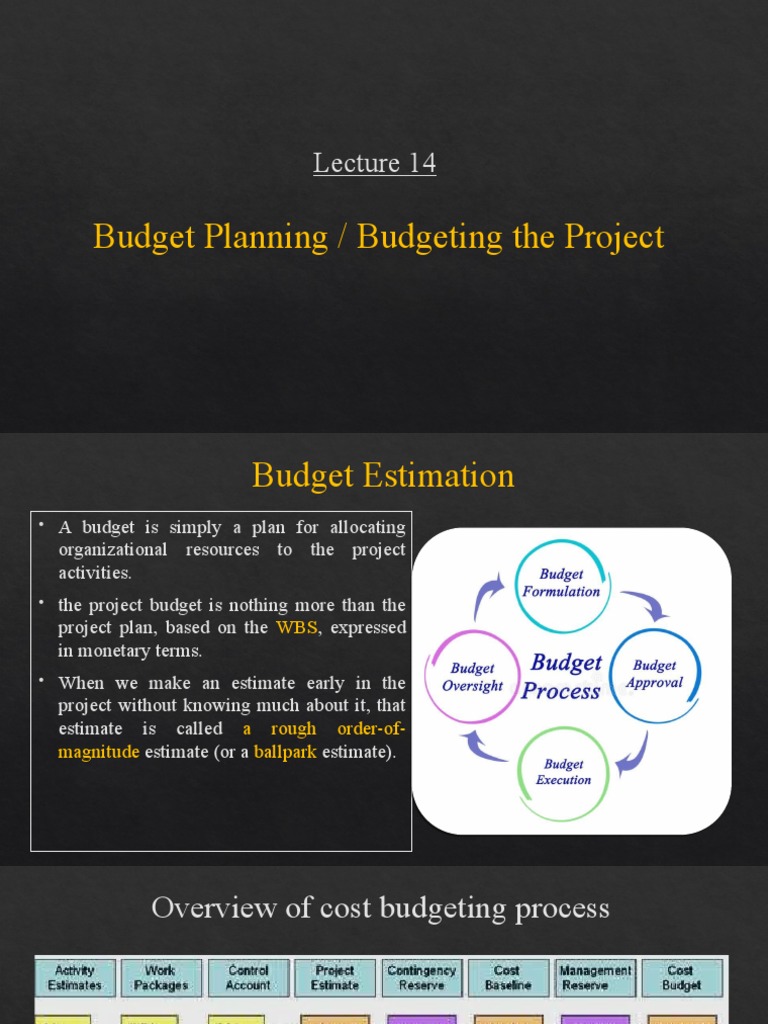 Budget Planning / Budgeting The Project | PDF | Cost | Budget
