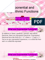 Lesson 8: Exponential and Logarithmic Functions