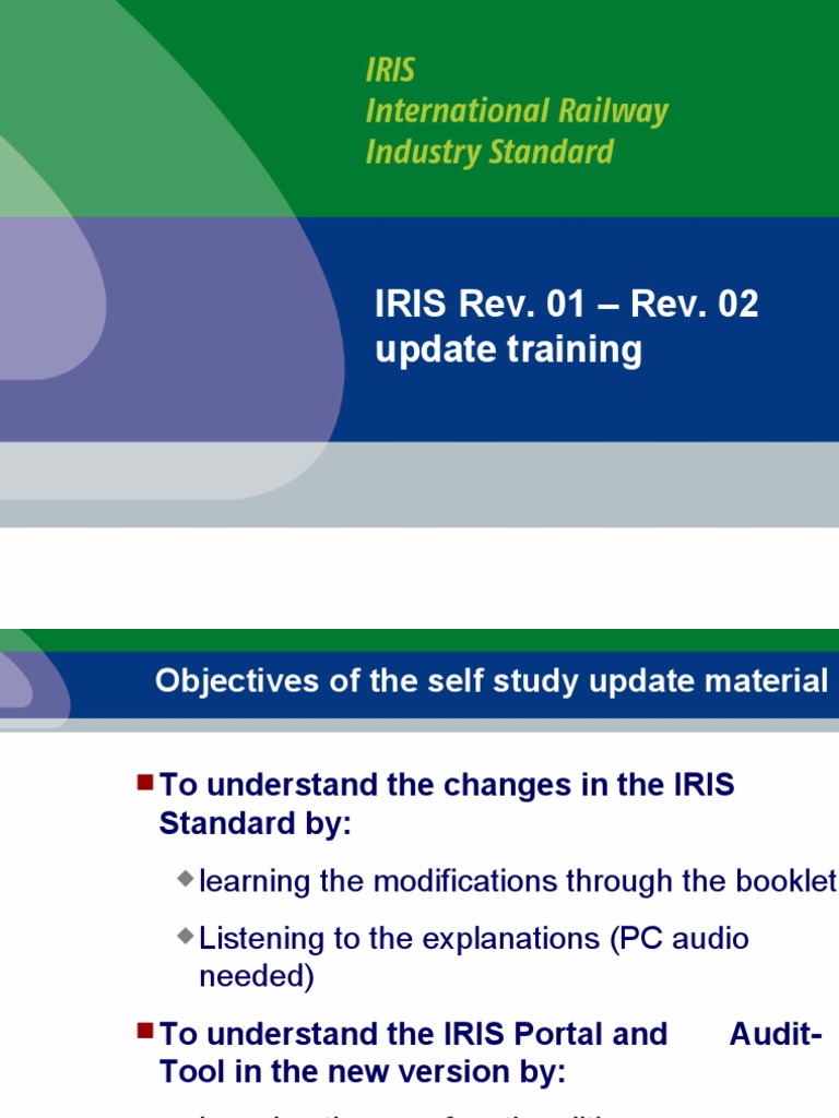 IRIS Rev. 02 Update Training Guide | PDF | Audit | Computing