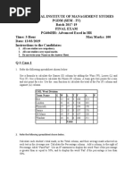 Advanced Excel For HR Paper.