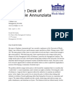 Stephanie Annunziata's Letter of Affiliation
