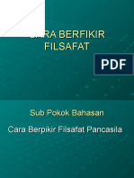 CARA BERFIKIR FILSAFAT PANCASILA