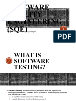 Software Quality Engineering (SQE) : Chapter 22: Software Testing Strategies