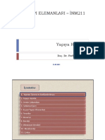 Yapı Elemanları 2.hafta 2021