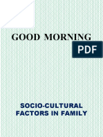 Socio-Cultural Factors in Family