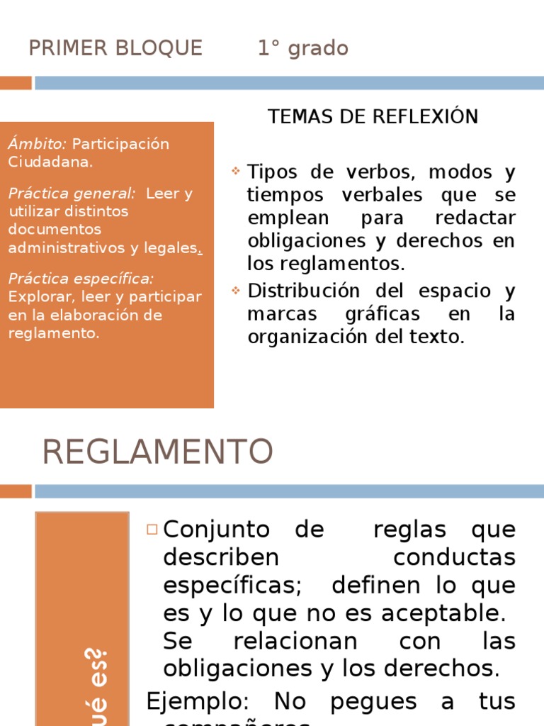 el reglamento