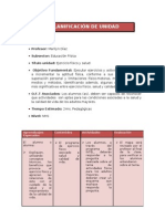 Planificación Unidad Didactica Ejercicio Fisico y Salud