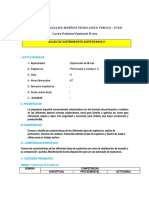 Instituto de Educacion Superior Tecnologico Publico - Oyon Carrera Profesional Explotación Minera