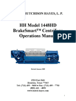 HH 1448HD BrakeSmart Centrifuge - Operations Manual - 2005
