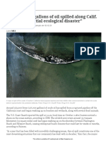 P456 Oil Spill California Coast 2001024750 Article and Quiz