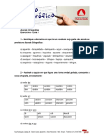 8 Exercícios Novo Acordo Ortográfico - Lista 1