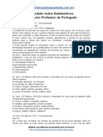 Substantivos Concurso Professor de Português