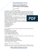 Simulado sobre Substantivos para Concurso de Professor de Português