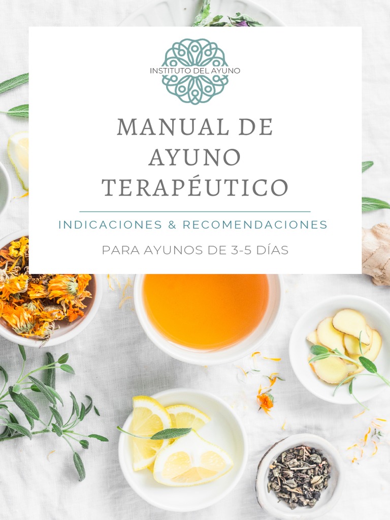 Manual De Ayuno Terapéutico Pdf Alimentos Agua