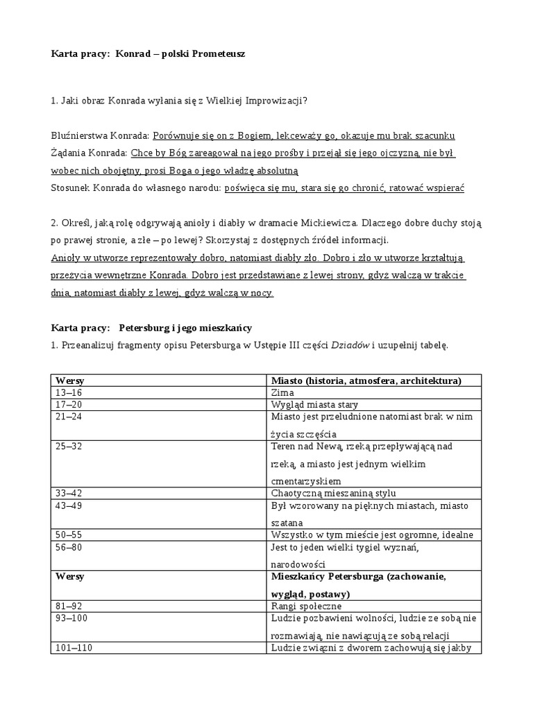 Dziady Cz 3 Test Pdf Odpowiedzi