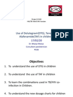 Use of Dolutegravir (DTG), Tenofovir Alafenamide (TAF) in Children