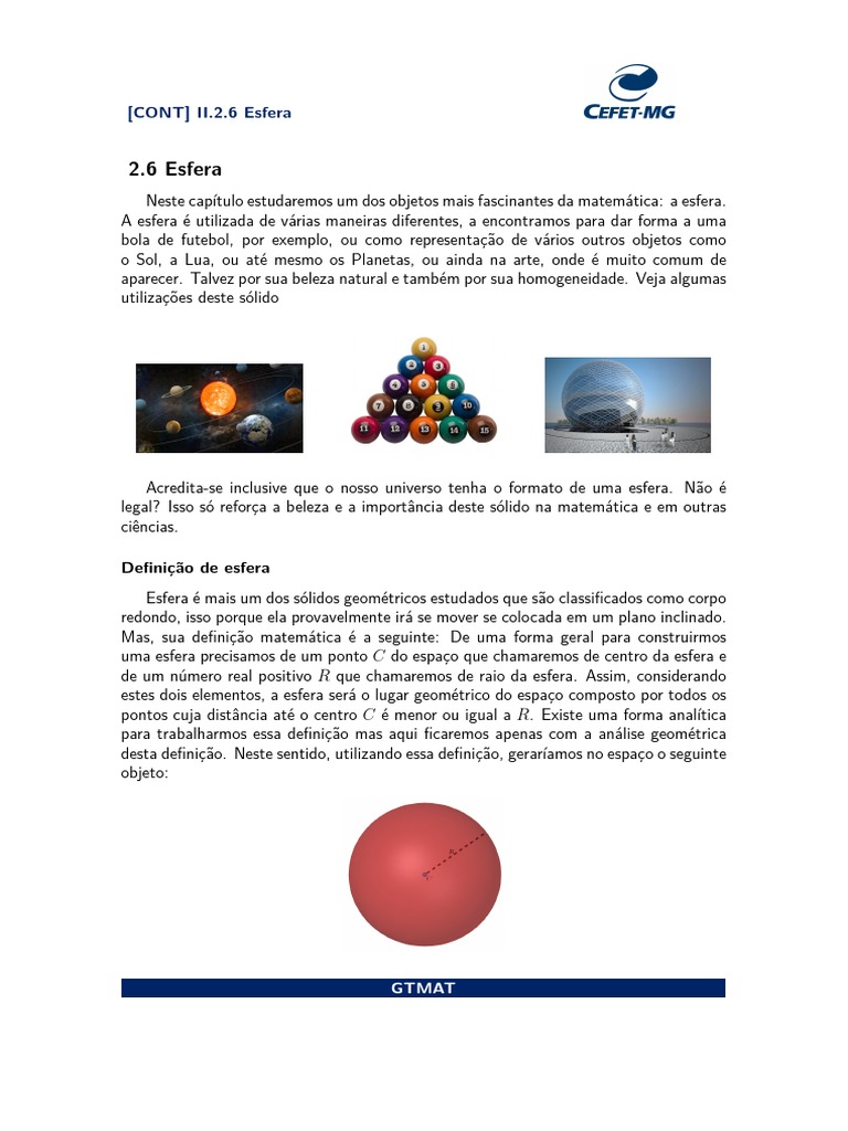 CONT) II.2.6 Esfera, PDF, Esfera