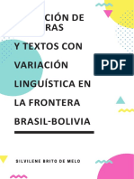 Colección de Variaciones Linguísticas en la frontera Brasil-Bolivia 