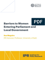 Barriers To Women