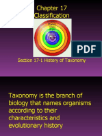 Classification: Section 17-1 History of Taxonomy