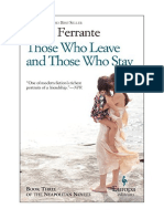 Those Who Leave and Those Who Stay: Neapolitan Novels, Book Three - Elena Ferrante