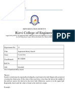 Rizvi College of Engineering: Experiment No. Title