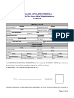 Planilla de Actualización Temporal Del Registro Único de Información Fiscal V132602316