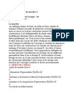 TP N°02:L'essai Du Mortier 3 Éme Année Génie Civil Groupe: 04