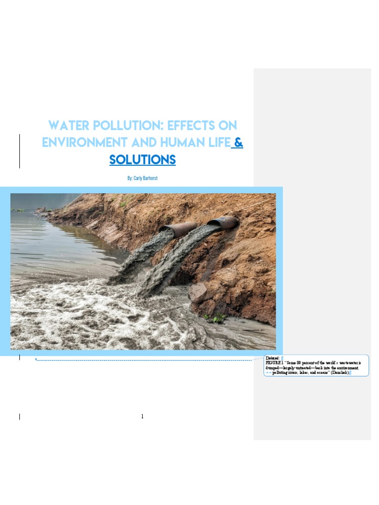 Water Pollution: Causes and Solutions | PDF | Wastewater | Water Pollution