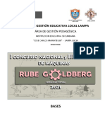 Bases Del I Concurso Nacional y Iii Regional de Maquinas Rube Goldberg 2021 (Modalidad Virtual)