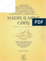 Mennâ El-Kattân - Hadîs İlmine Giriş (Mebâhis Fî Ulûmi'l-Hadîs)