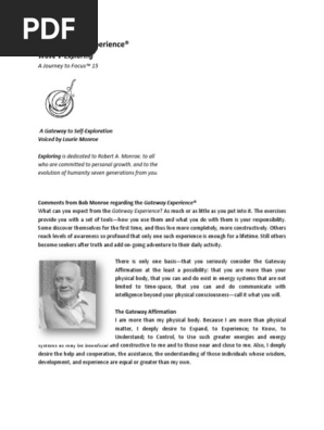 The Gateway Experience®: Wave V Exploring | PDF | Intuition