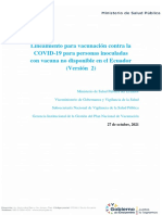 Lineamiento para Vacunación Segundas Dosis Vacuna No Disponible Ecuador Versión 2 - 27 - 10 - 2021-Signed-Signed-Signed-Signed